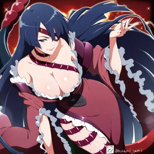 Illustration of Adiane, tengen toppa gurren lagann in the style of Sazanami konami