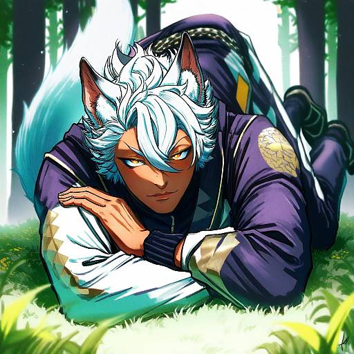 Illustration of Jack howl, twisted wonderland in the style of Koyubi (littlefinger1988)