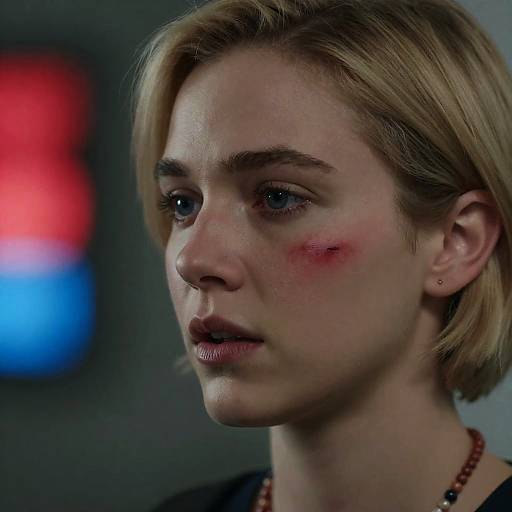 Striking Portrait of a Blonde Woman