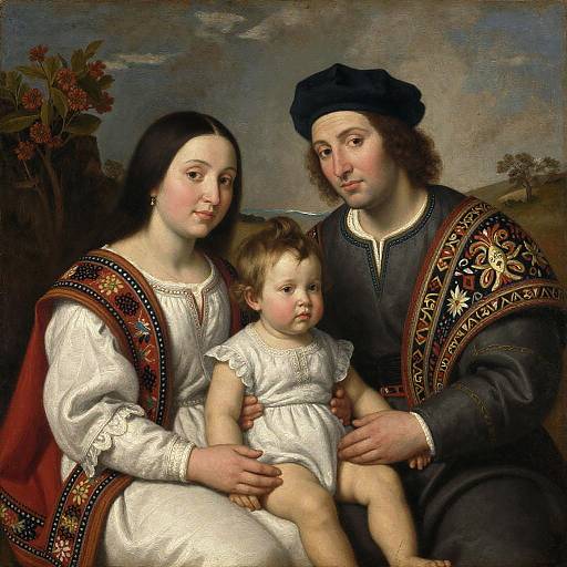 Casta Style Family Portrait