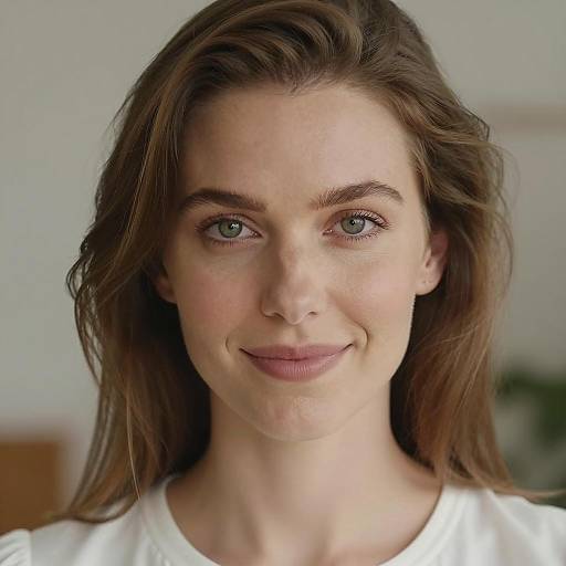 Close-up Portrait of Smiling Woman