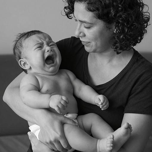 Intimate Black and White Maternal Portrait