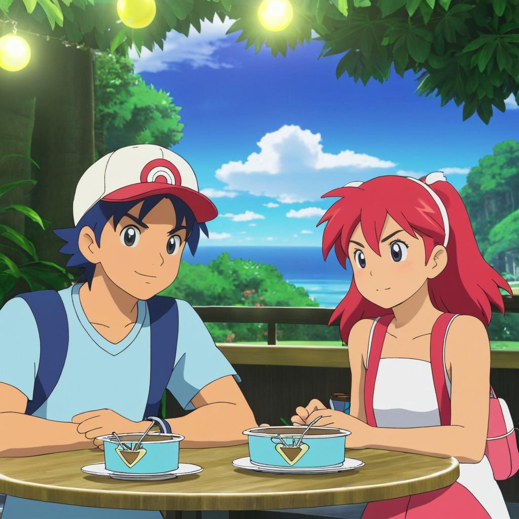 Ash and Misty's Romantic Date in Lilycove