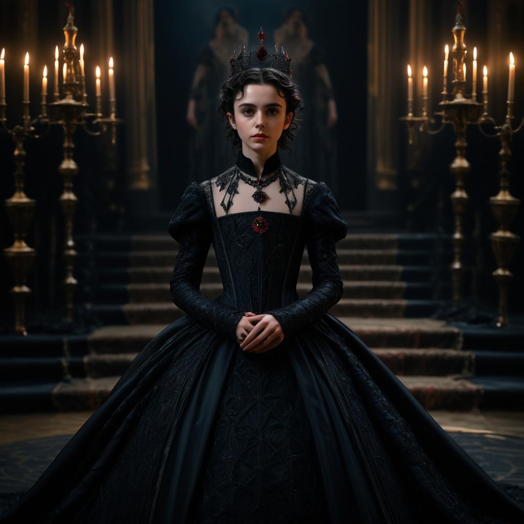 Timothée Chalamet as a Dark Witch Queen