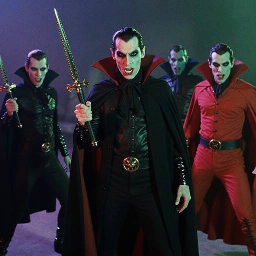 Vibrant Retro Vampire Hunters