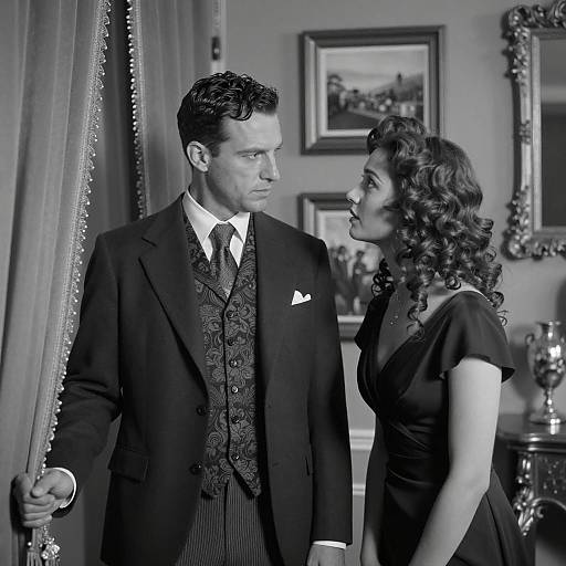 Elegant Couple in Ornate Setting