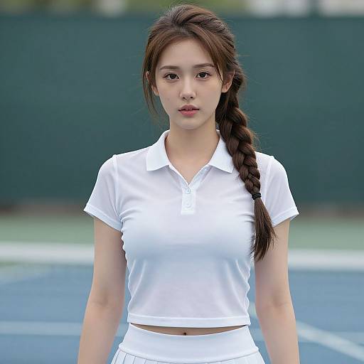 Realistic Tennis Pro Portrait