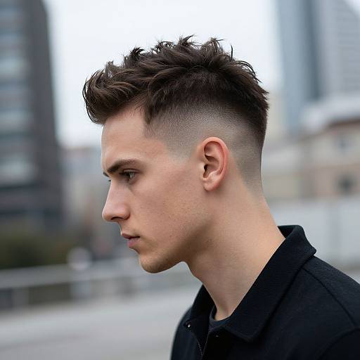 Modern European Faux Hawk Portrait