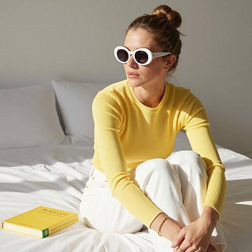 Casual Elegance: A Sunlit Moment