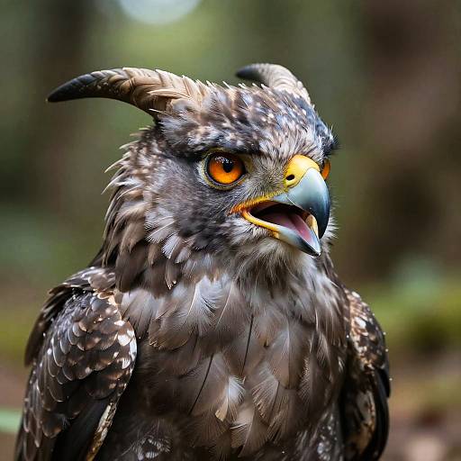 Close-up of Baby Griffin with Amber Eyes