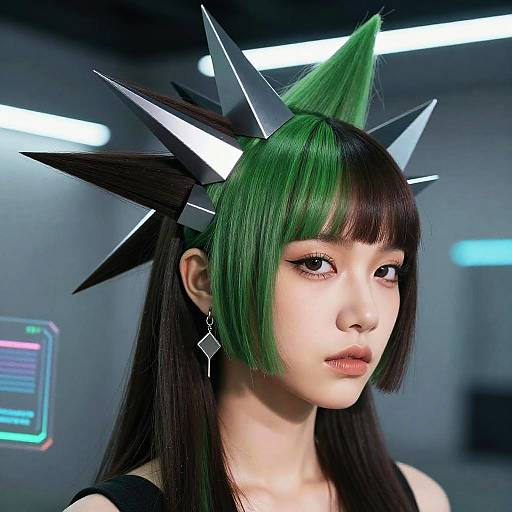 Avant-Garde Futuristic Hair Design