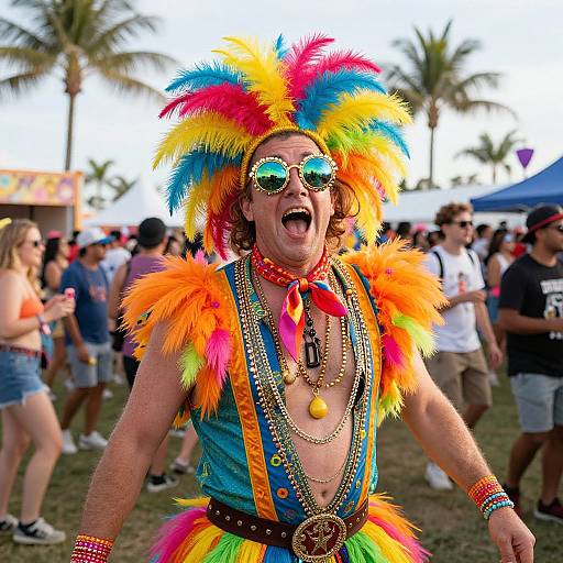 Eccentric Florida Man at Festival