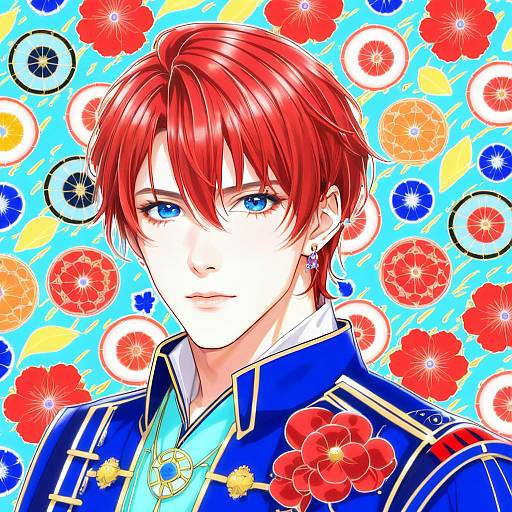 Illustration of Amagi rinne, ensemble stars! in the style of Jinguu (4839ms)