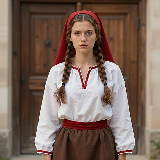 Traditional Medieval Peasant Portrait