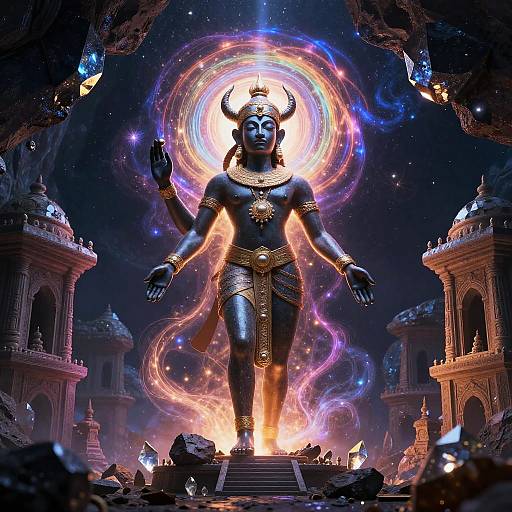 Olorun Cosmic Oracle in Asteroid Temple