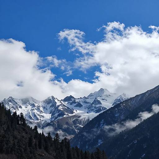 Majestic Snow-Capped Mountain Landscape