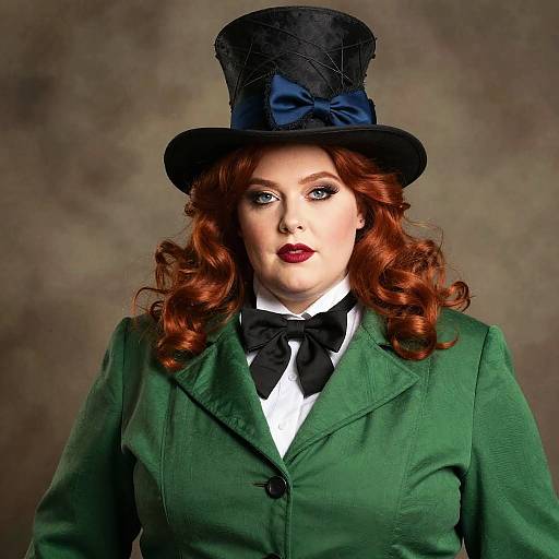 Plus Size Woman as Mad Hatter