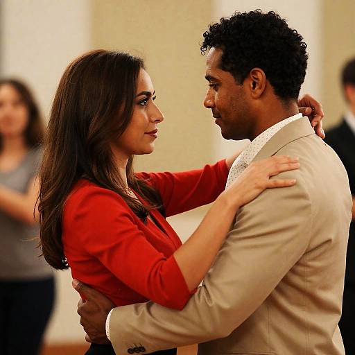 Couple Dancing in Warm Lighting