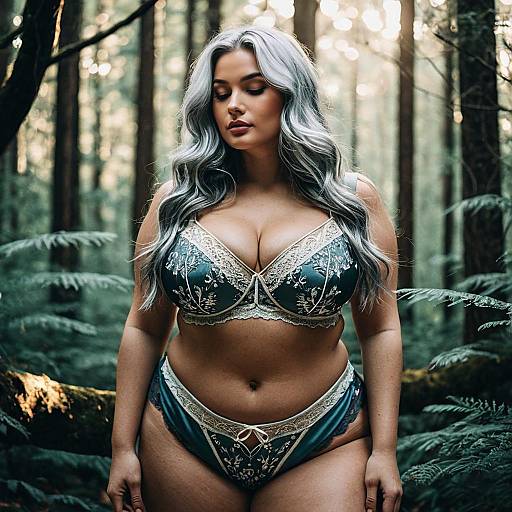 Mystical Bohemian Healer in Enchanted Forest