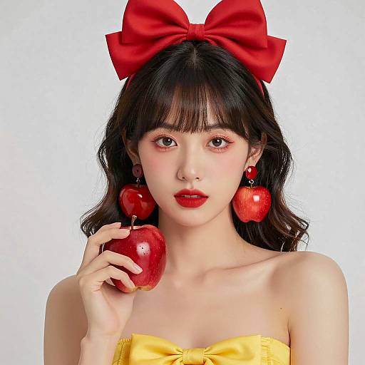 Vibrant Portrait of an Asian Woman