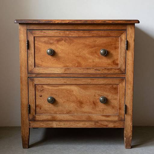 Rustic Two Drawer Convent Commode