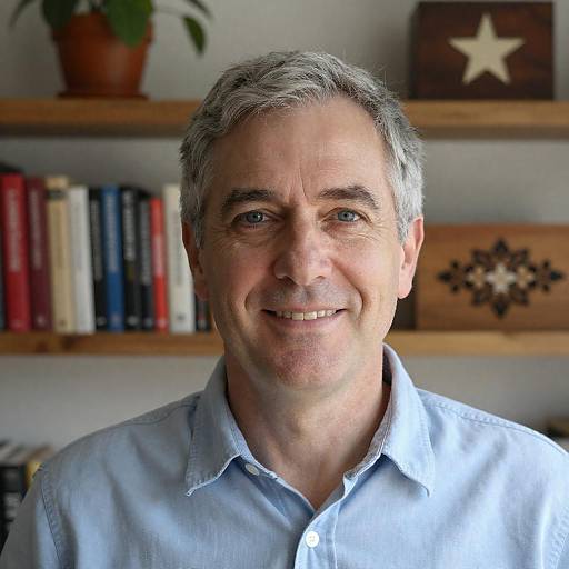 Portrait of a Smiling Middle-Aged Man