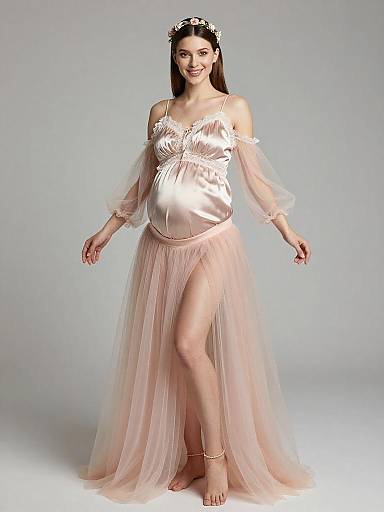 Ethereal Fairy Maternity Fashion Portrait