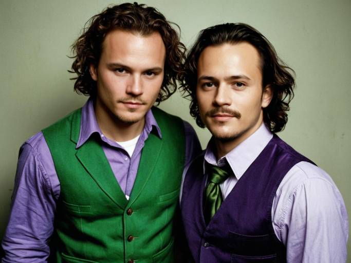 Men in Green and Purple Vests