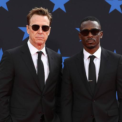 Dapper Duo Against Starry Background