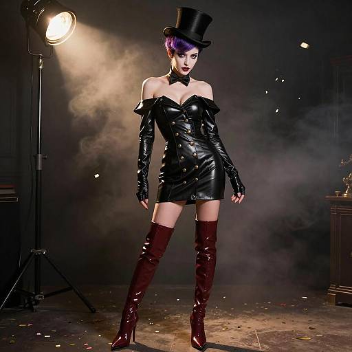 Neo-Victorian Noir Cabaret Ringmaster