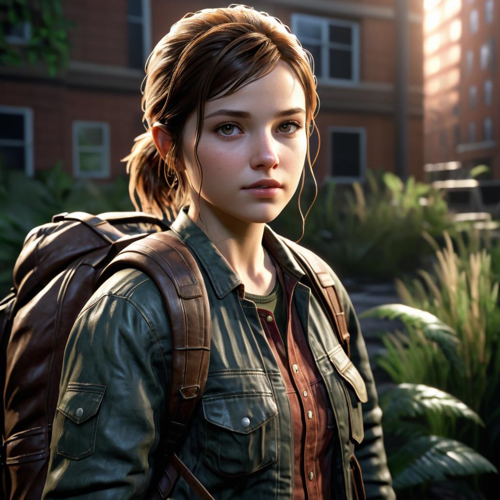 Photorealistic Ellie from The Last of Us