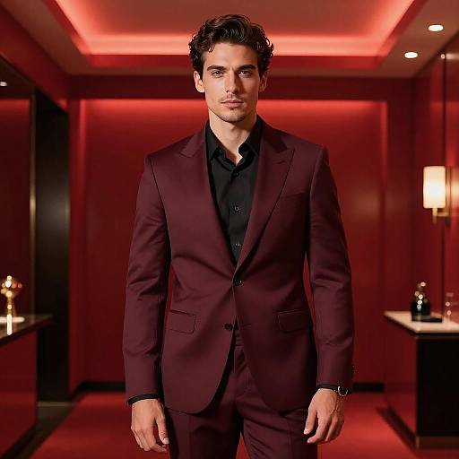 Elegant Man in Luxurious Modern Setting