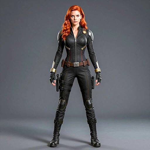 Realistic CGI Portrait of a Tactical Woman