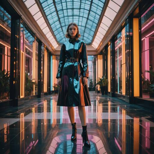Futuristic Fashion Shoot in Glass Atrium