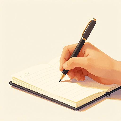 Disciplined Journaling Consistency Illustration