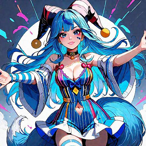 Anime Fox Girl on Stage Performance