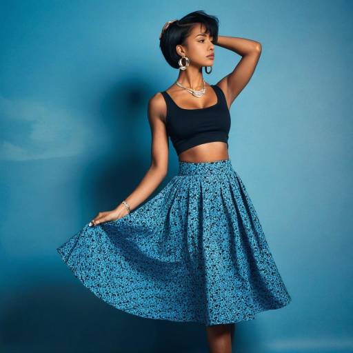 Stylish Dark-Skinned Girl in Jewelry
