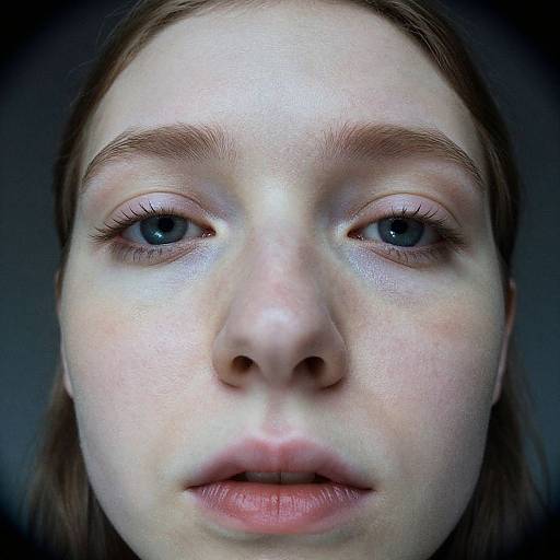 Cyberpunk Nordic Woman Extreme Closeup