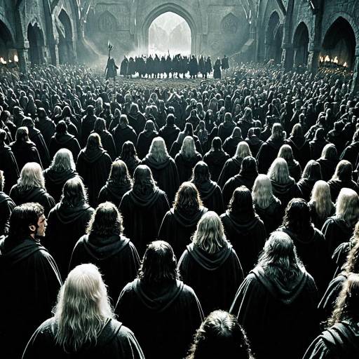 Epic Fantasy Assembly in Gothic Hall