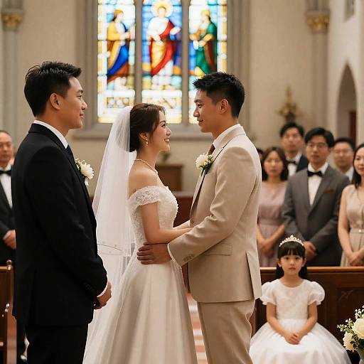 Charming Church Wedding Ceremony Capture