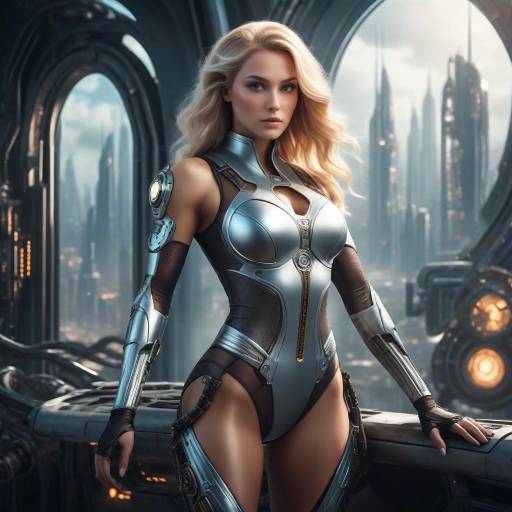Cinematic Sci-Fi Art with Athletic Woman