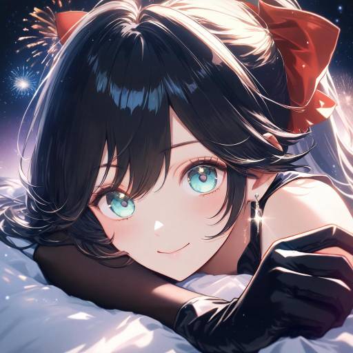 Stunning Portrait Under a Starry Sky