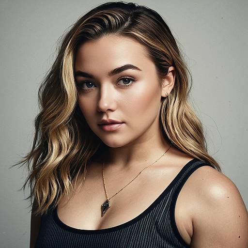 Portrait of Young Woman with Blonde Hair