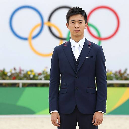 Olympic Equestrian in Bespoke Suit