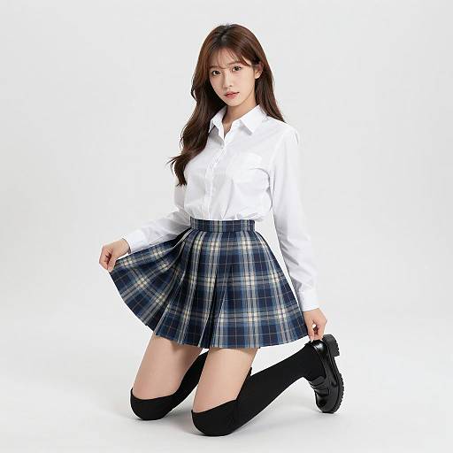 Asian Woman in Casual Attire Portrait