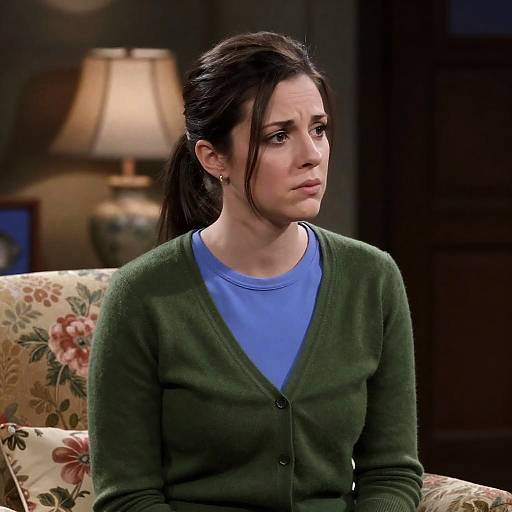 Indoor Portrait of Concerned Woman