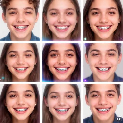 Neon Braces Filter Collage Fun