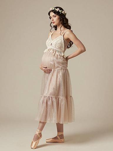 Ethereal Maternity Fairy Fashion Portrait