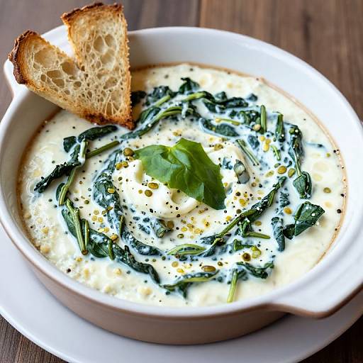 Skinny Spinach Artichoke Dip