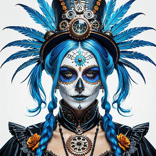 Steampunk Day of the Dead Portrait